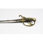 Officer's saber of the French light cavalry, AN XI, in scabbard