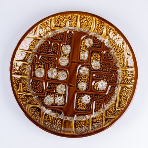 Mirostowickie Zakłady Ceramiczne, Decorative platter, 1970s