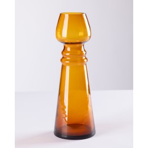 Skláreň Laura, navrhla Zofia Bania, medová váza, 2. polovica 20. storočia.