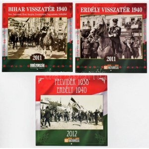 2011 3 db bevonulással kapcsolatos falinaptár (Bihar, Erdély, Felvidék)