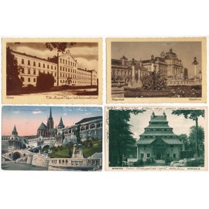 21 db RÉGI történelmi magyar város képeslap vegyes minőségben / 21 pre-1945 historical Hungarian town...