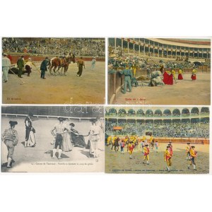 Bikaviadal 28 különféle régi lap sok színessel közte 2 Stengel / Bull fight, 28 old postcards with a lot of coloured...