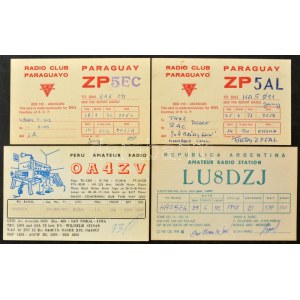 Kb. 100 db MODERN főleg szovjet QSL, azaz rádióamatőr összeköttetést igazoló lap, reklámok / Cca...