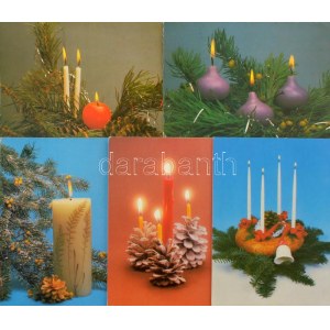 Kb. 183 db MODERN karácsonyi üdvözlő képeslap / Cca. 183 modern Christmas greeting postcards