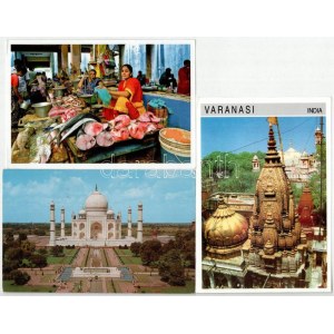 INDIA - 40 db modern nagyobb méretű képeslap / 40 modern bigger sized postcards