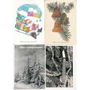 20 db MODERN karácsonyi üdvözlő képeslap / 20 modern Christmas greeting postcards