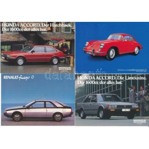 10 db MODERN motívum képeslap autókról / 10 modern motive postcards of automobiles