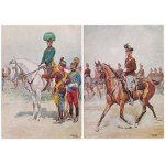14 db modern osztrák katonai képeslap, egyenruhák / 14 modern Austrian and K.u.K. military postcards...