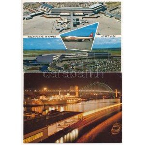 10 db MODERN ausztrál város képeslap / 10 modern Australian town-view postcards