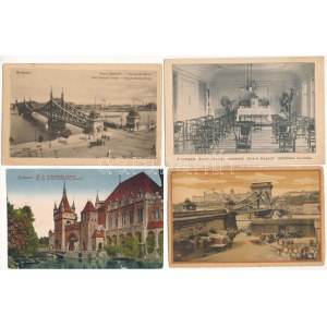 Budapest - 23 db régi képeslap vegyes minőségben