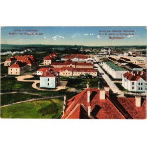 1918 Hajmáskér, Cs. és kir. tüzérségi lövőiskola, látkép a víztoronyból (EK)