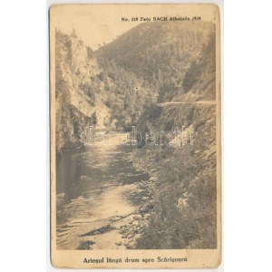 Aranyosfő, Scarisoara; Ariesul landa drum. Foto Bach No. 119. / Aranyos folyó / river (non PC) (fl...