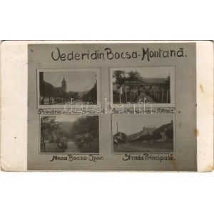 1935 Boksánbánya, Románbogsán, Németbogsán, Deutsch-Bogsan, Bocsa Montana; Primaria si biserica Greco-cat....