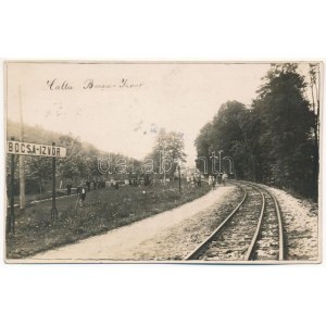 Boksán-forrás, Bocsa-Izvor (Németbogsán, Boksánbánya); Vasútállomás / railway station / Gara. Fotograf J. Dreher photo ...