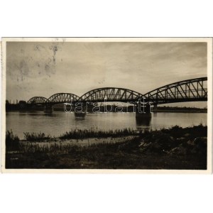 1938 Komárom, Komárnó; Nagy Duna híd / Velky Dunajsky most / Danube bridge