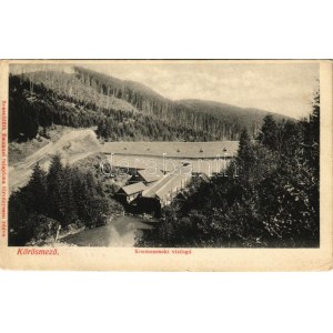1900 Kőrösmező, Körösmező, Jaszinya, Jasina, Yasinia (Máramaros); Kozmescseki vízfogó. Rosenblüth Emanuel / dam (EK...