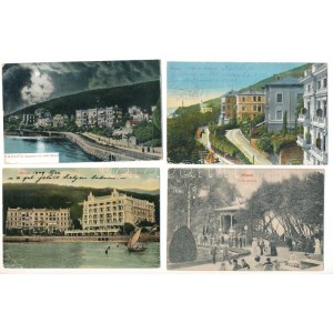 Abbazia, Opatija; - 4 db régi képeslap vegyes minőségben / 4 pre-1945 postcards in mixed quality