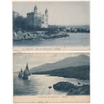 Abbazia, Opatija; - 5 db RÉGI városképes lap / 5 pre-1945 town-view postcards