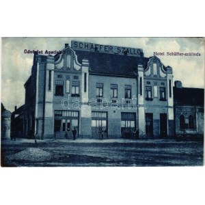 Apatin, Hotel Schäffer szálloda. Lotterer Antal kiadása / hotel (EK)