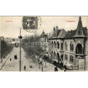 Szabadka, Subotica; Vasút utca, Reichl palota / street view, palace (EK)