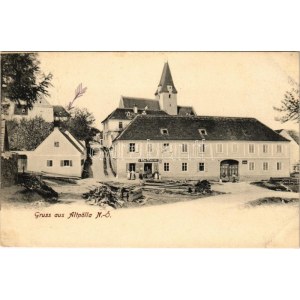 Pölla, Gruss aus Altpölla / shop of E. Mann (EK)