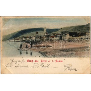 1899 (Vorläufer) Stein an der Donau (Krems), Danube riverside (fl)