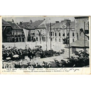 1900 Waidhofen an der Thaya, Enthüllung des Kaiser-Jubiläums-Denkmal / Unveiling of the Kaiser Jubilee Monument (EK...