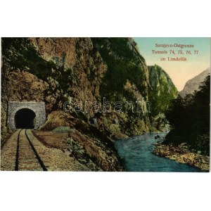 Sarajevo, Ostgrenze, Tunnels 74, 75, 76, 77 im Limdefile / railway tunnel