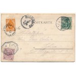 1902 Myslowice, Myslowitz (Ober-Schlesien); Dreikaiserreichs Ecke. Verlag Max Pölle / Three Emperors' Corner, German...