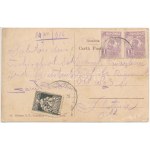 Techirghiol - 6 db régi román város képeslap / 6 pre-1945 Romanian town-view postcards
