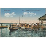 Techirghiol - 6 db régi román város képeslap / 6 pre-1945 Romanian town-view postcards