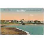 Techirghiol - 6 db régi román város képeslap / 6 pre-1945 Romanian town-view postcards