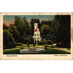 1929 Vatra Dornei, Dornavátra, Bad Dorna-Watra (Bukovina, Bukowina); Izvorul Sentinela / spring source (fl...