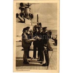 Proviantkommission. K.u.K. Kriegsmarine / WWI Austro-Hungarian Navy officers tasting lunch. Verlag Rotes Kreuz. Nr...