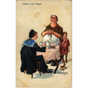 Otthon szabadságon / Dahiem auf Urlaub / K.u.K. Kriegsmarine Matrosenhumor / Austro...