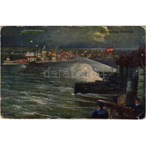 Az Osztrák-Magyar Haditengerészet Velence bombázásánál / Beschießung Venedigs. K.u.K. Kriegsmarine / WWI Austro...
