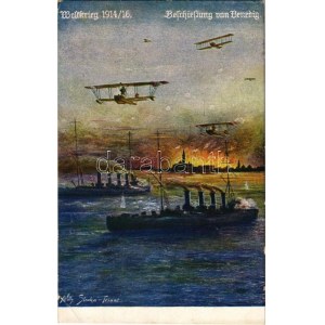 Az Osztrák-Magyar Haditengerészet Velence bombázásánál / Beschießung von Venedig. K.u.K. Kriegsmarine / WWI Austro...