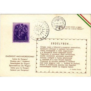 Igazságot Magyarországnak! Míg Csaba királyfi őrködik az égben, népe nem lehet rab a bérces Erdélyben! ...