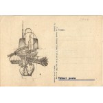 Honvédek. Tábori Postai Levelezőlap / WWII Hungarian military field art postcard s: Tóth (EK)