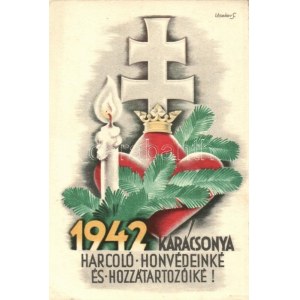 1942 WWII military christmas s: Légrády S. (EK)
