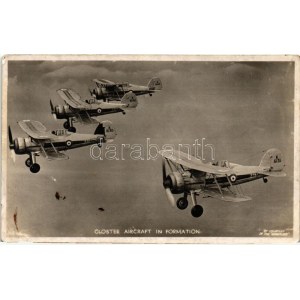 Gloster aircraft in formation