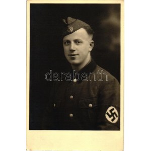 1942 WWII-era German Voluntary Worker / Reichsarbeitdienst; Photo-Atelier U. Zattler