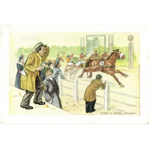 'Tyhűű az áldóját, felvágott!' / Horse racing, humour (EK)