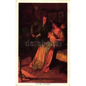 The first Lullabye / Romantic couple with new born baby, Reinthal & Newman No. 275. s: Alfred James Dewey (Rb...