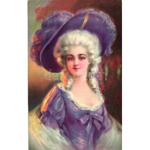 Baroque lady, litho