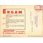 1949 Ergam. Richter Gedeon Gyógyszer és Vegyészeti Gyár Rt. reklám / Hungarian medicine advertisement s: Chy...