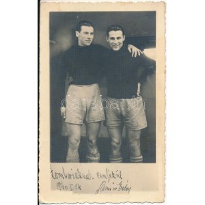 1940 Sárosi Béla és Sárosi György a Ferencvárosi Torna Club (FTC) labdarúgói, focisták / Hungarian football players...