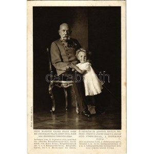 1914 Seine Majestät Kaiser Franz Josef mit Erzherzog Franz Josef Otto, Sohn des Erzherzog...