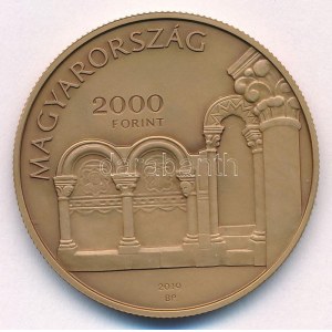 2019. 2000Ft Cu-Zn Esztergom, Várhegy és Víziváros Nemzeti Emlékhely kapszulában T:BU