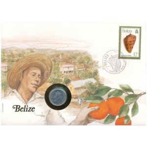 Belize 1980. 5c Al felbélyegzett borítékban, bélyegzéssel, német nyelvű leírással T:UNC Belize 1980...